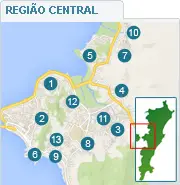 Nachbarschaften in der Zentralregion von Florianópolis