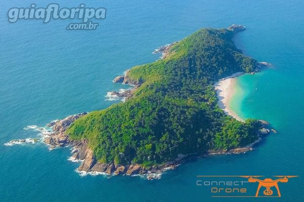 Aerial view of Campeche Island