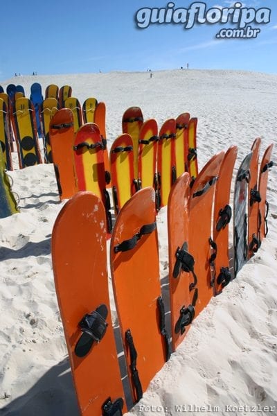 Sundboard en Joaquina Beach Dunes