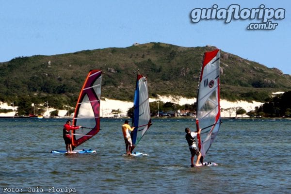 Windsurfing at Lagoa da Conceição