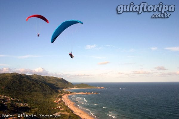 Parapendio Praia Mole e Praia da Galheta