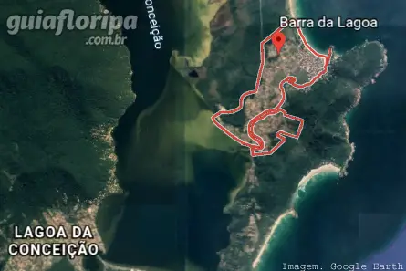 Location of Barra da Lagoa neighborhood
