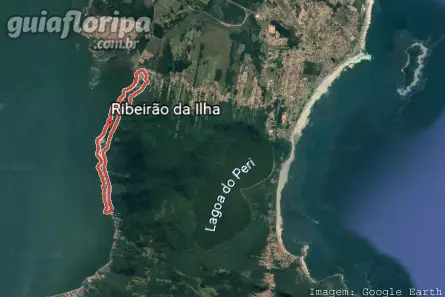 Location of the Ribeirão da Ilha neighborhood