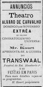 TAC - Cartaz de 1901