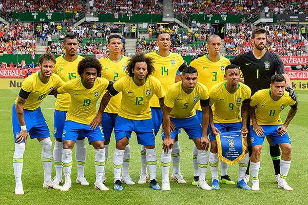 Seleção brasileira de futebol em partida amistosa da FIFA. (Wikimedia/Granada)